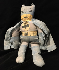Stuffed Batman doll