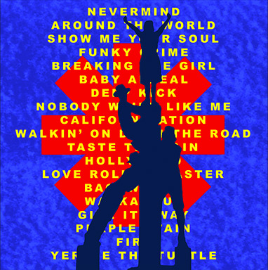 Forrest G Boughner Red Hot Chili Peppers CD packaging design