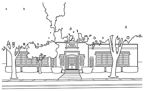 Forrest G Boughner Illustration Woodward Elementary School Rochester MI