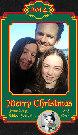 Forrest G Boughner Christmas Letter Centerpiece