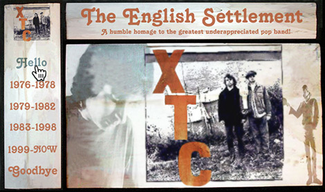 Forrest G Boughner XTC fan website design